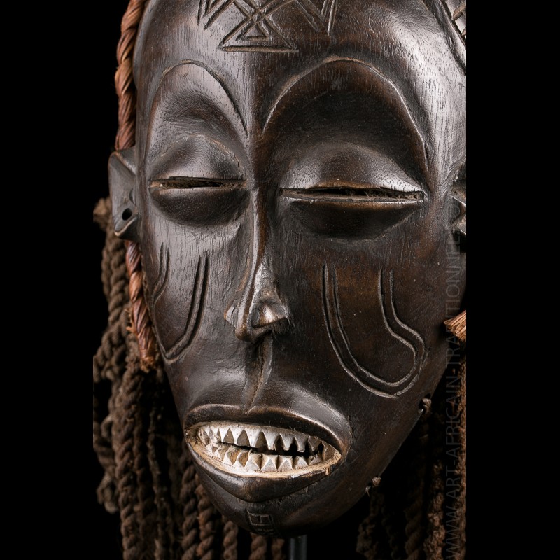 Mwana Pwo Tschokwe Mask Authentic African Tribal Art Gallery