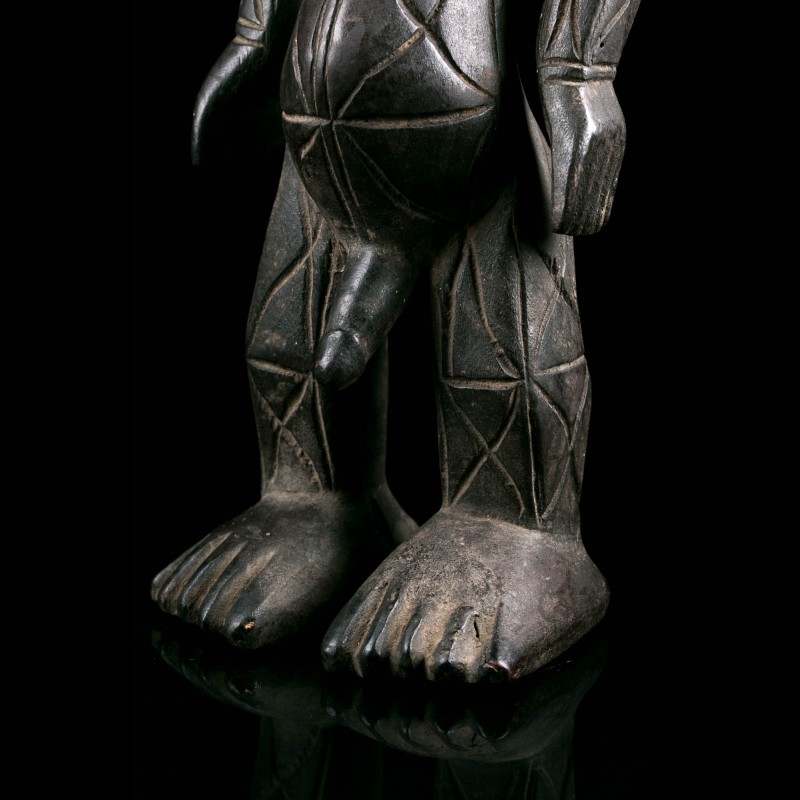 Male Figure Mangbetu Congo Traditional African Art Gallery Italy