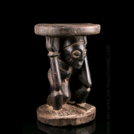 Chokwe stool - Authentic African Tribal Art Gallery