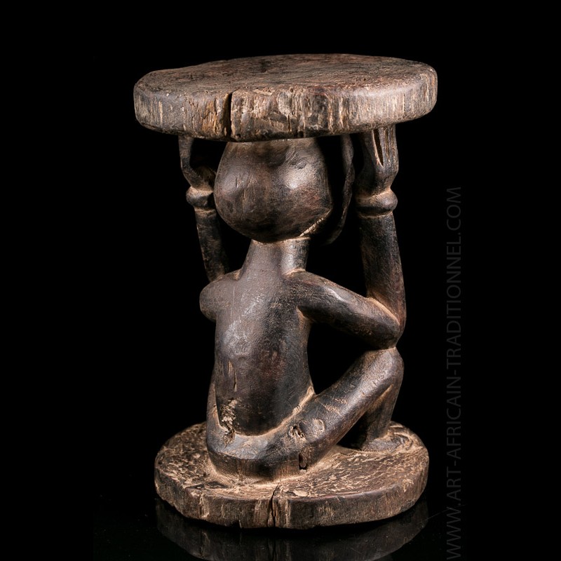 Chokwe stool - Authentic African Tribal Art Gallery