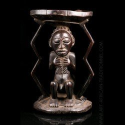 Kusu Hemba Caryatid stool -...