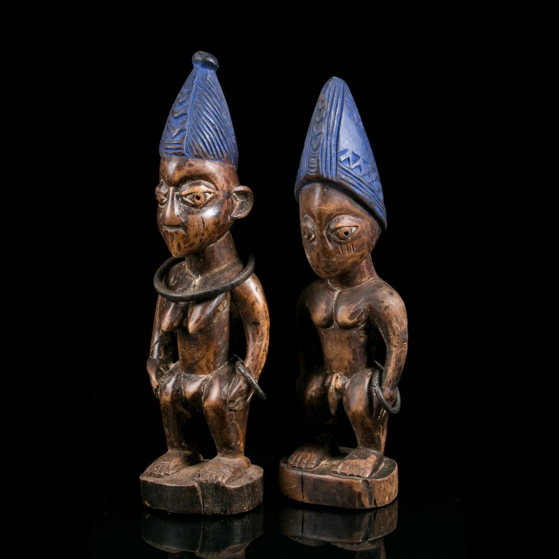 Ere Ibeji Twins - Yoruba - Nigeria - Primitive African Art