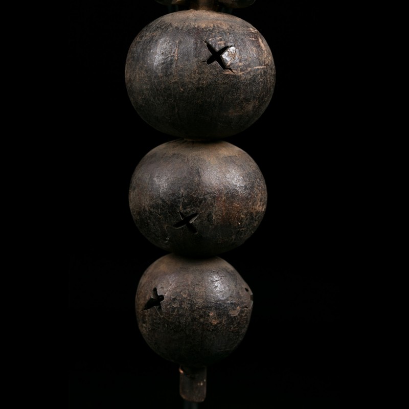 Figurative Divination Rattle Luba Congo primitive african art