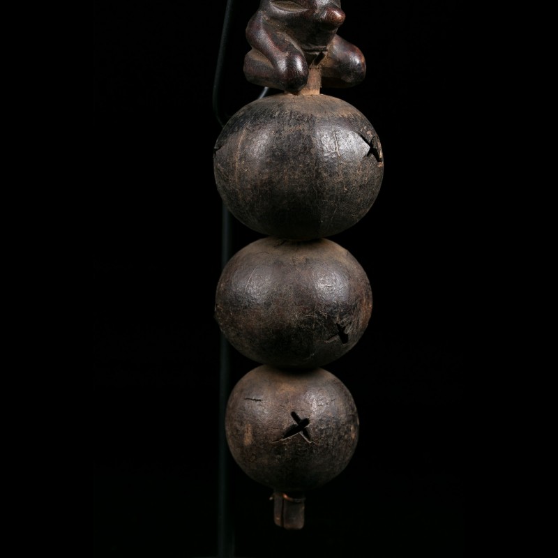 Figurative Divination Rattle Luba Congo primitive african art