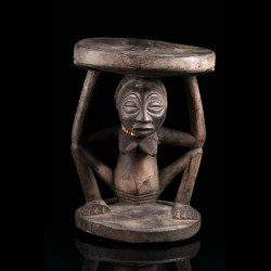 Caryatid stool Chokwe Congo...