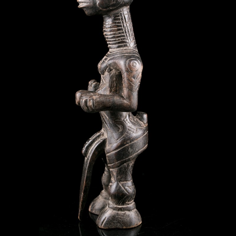Rare statuette de fertilité - Bena Luluwa - Lupingu Lwa