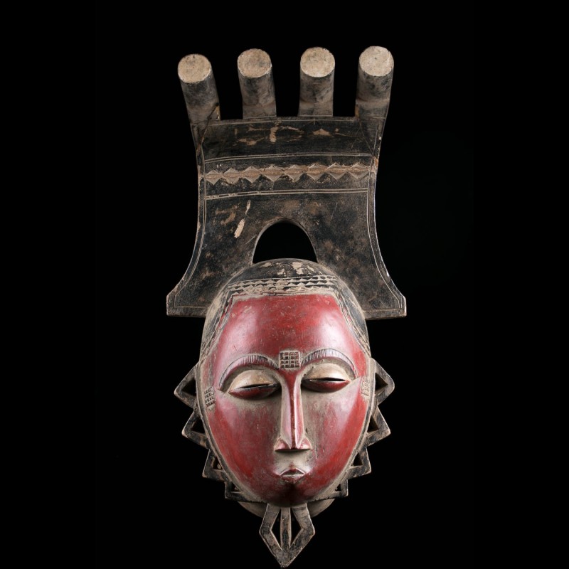 Kokole Kwain mask of the Dja - Yaure - Ivory Coast - primitive african art