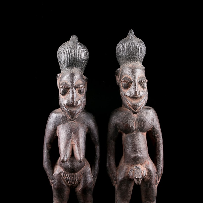 Yoruba Ibeji twin figures Nigeria - Auctions African Art Gallery