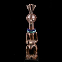 Rare statue africaine Nkishi du groupe ethnique Tetela Songye