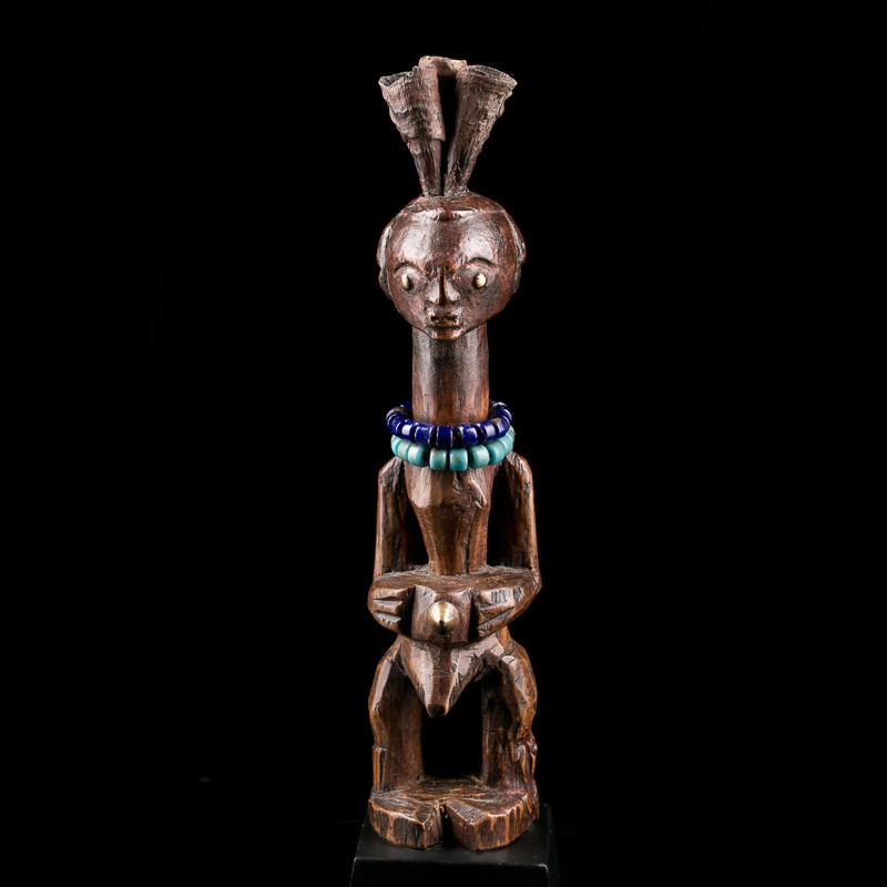 Rare statue africaine Nkishi du groupe ethnique Tetela Songye