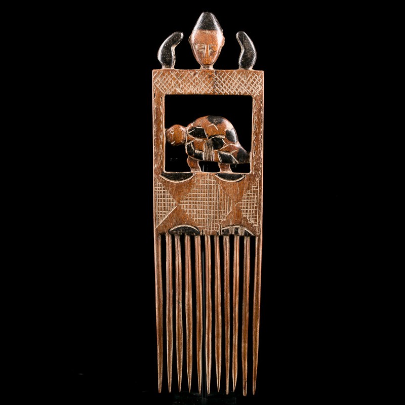 Ashanti ceremonial comb, Ghana Ashanti ceremonial comb, Ghana