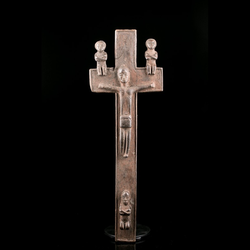 Croix crucifix africain Nkangi Kiditu de l'ethnie Kongo
