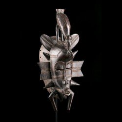 Authentique masque africain Senoufo d'Afrique de l'Ouest.