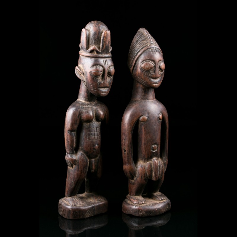 Ere Ibeji Oyo twins - Yoruba - Nigeria - primitive african art