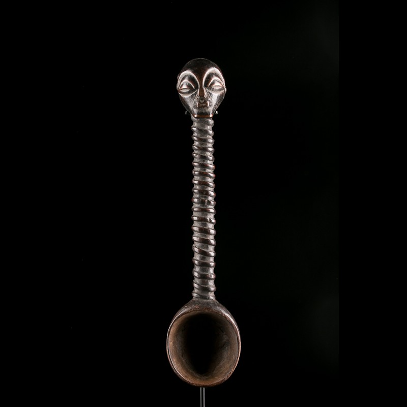 Authentique cuillère rituelle Luba Songye Authentique cuillère rituelle Luba Songye