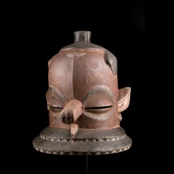 Authentic African Pende Kipoko mask from Congo