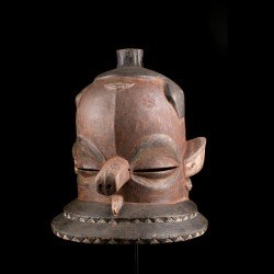 Authentic African Pende Kipoko mask from Congo