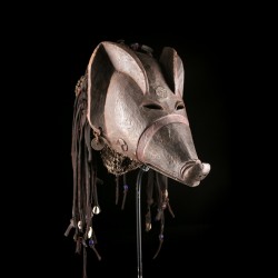 Famous Ngulu mask of the Chokwe people.