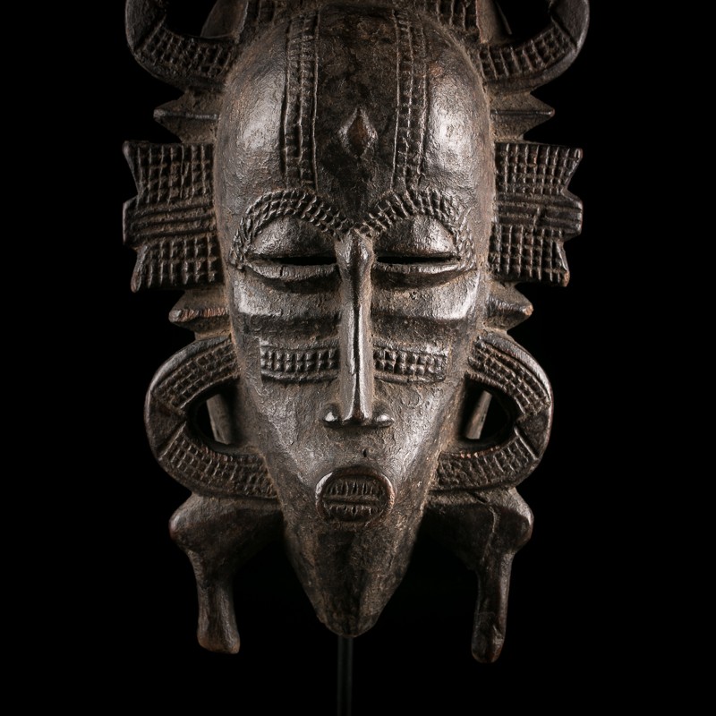 Senufo Kpeliye mask Ivory Coast African Art Gallery