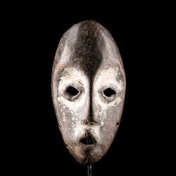 African mask from the Bwami association, African art object from the Lega ethnic group in the Democratic Republic of Congo