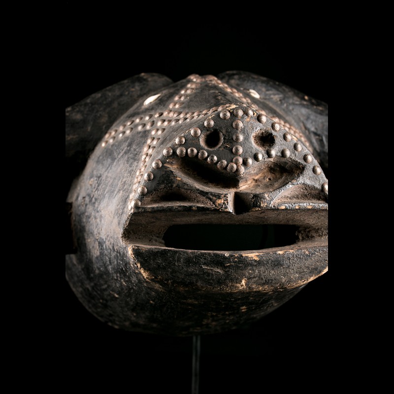 Tabwa Kiyunde buffalo helmet mask Congo - African Art Gallery