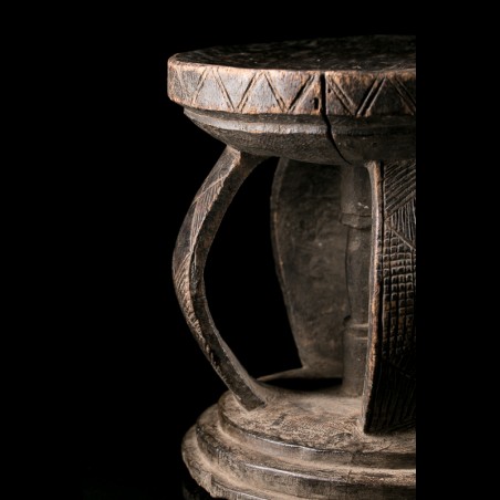 Luba Tetela chief stool Lupona Kipona - African Art Gallery