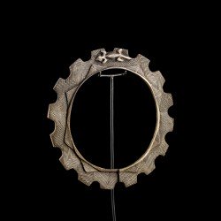 Authentique collier africain en métal, Teke.