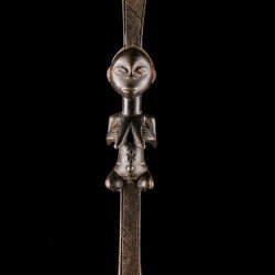 Cuillère figurative, art africain du peuple Luba