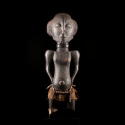 Statue africaine représentant un ancêtre Hemba Luba, art africain du Congo