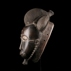 Masque africain d'origine Baoulé type Kpwan
