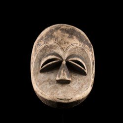 African Kwele mask of the same type as the one in the Barbier Mueller Museum collection.