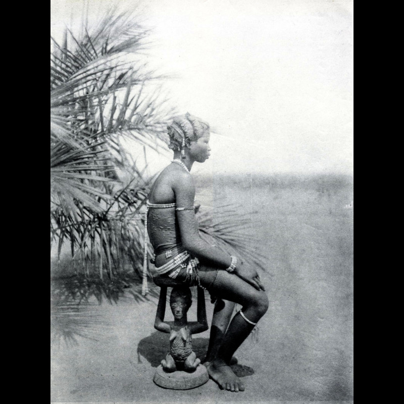 Luba Kihona chief stool - African Art Heritage Gallery