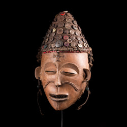 Masque africain d'origine Chokwe, Angola