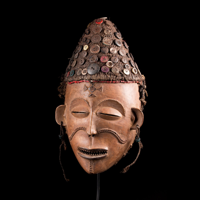 Masque africain d'origine Chokwe, Angola