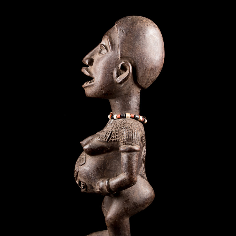 Statuette Africaine Maternité Kongo - R.D. Congo - Art Ethnique En Bois (original, Fait Main)