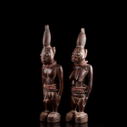 Pair of twin figures Ibedji Yoruba