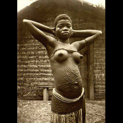 Luba woman with scarifications
