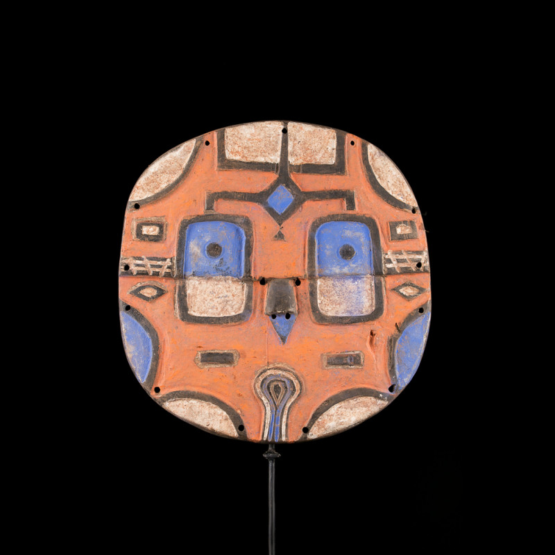 African Bateke mask with original polychromy, DRC, circa 1960.