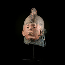 Rare and authentic Ekiti mask from Yoruba, Nigeria.