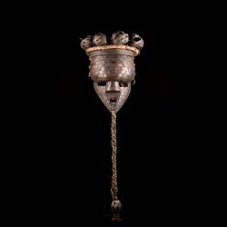 Authentic traditional mask, Mukinka, Salampasu. Collection label on the back.