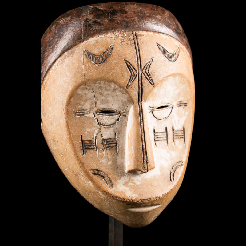 Fang Ngil Mask - African Art Masks From Pangwe Gabon