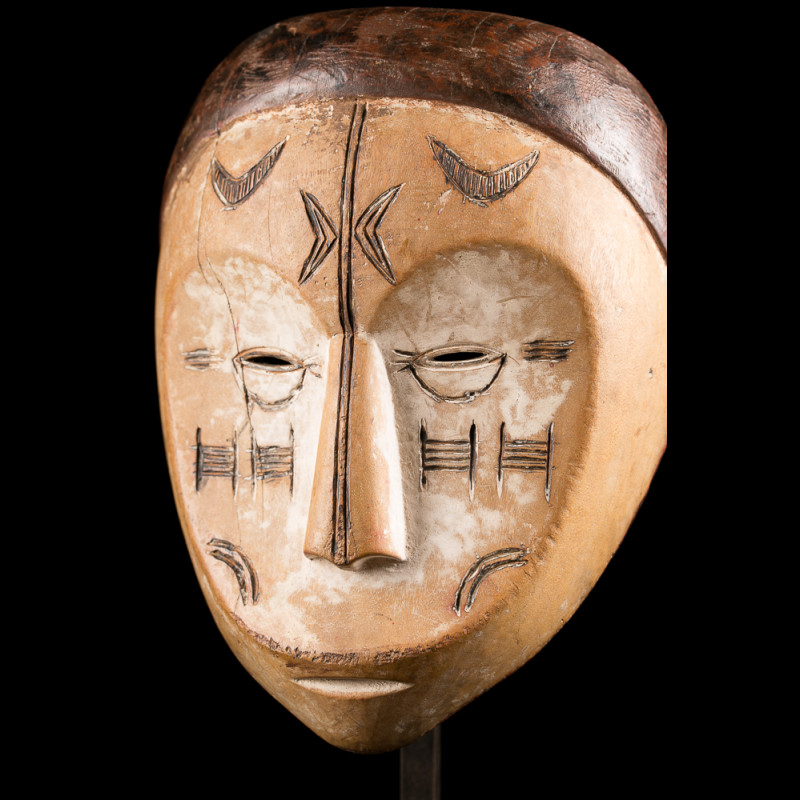 Fang Ngil mask African art masks from Pangwe Gabon