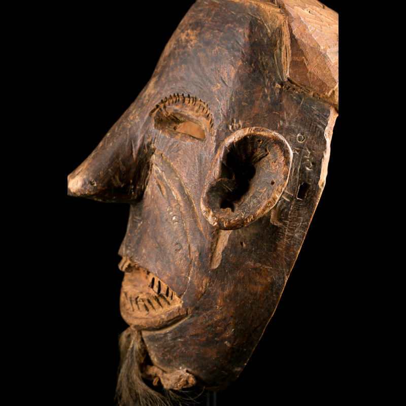 Rare Makua mask - African art masks from Tanzania (close to Makonde)