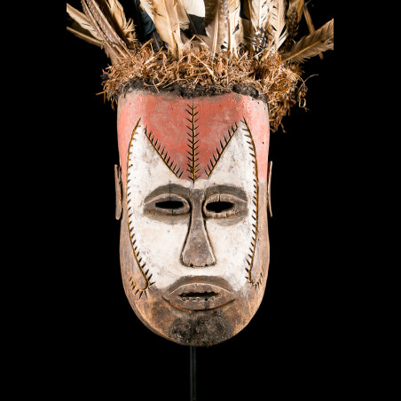 Zande mask of Mani - African art masks from from Ubangi area in Congo