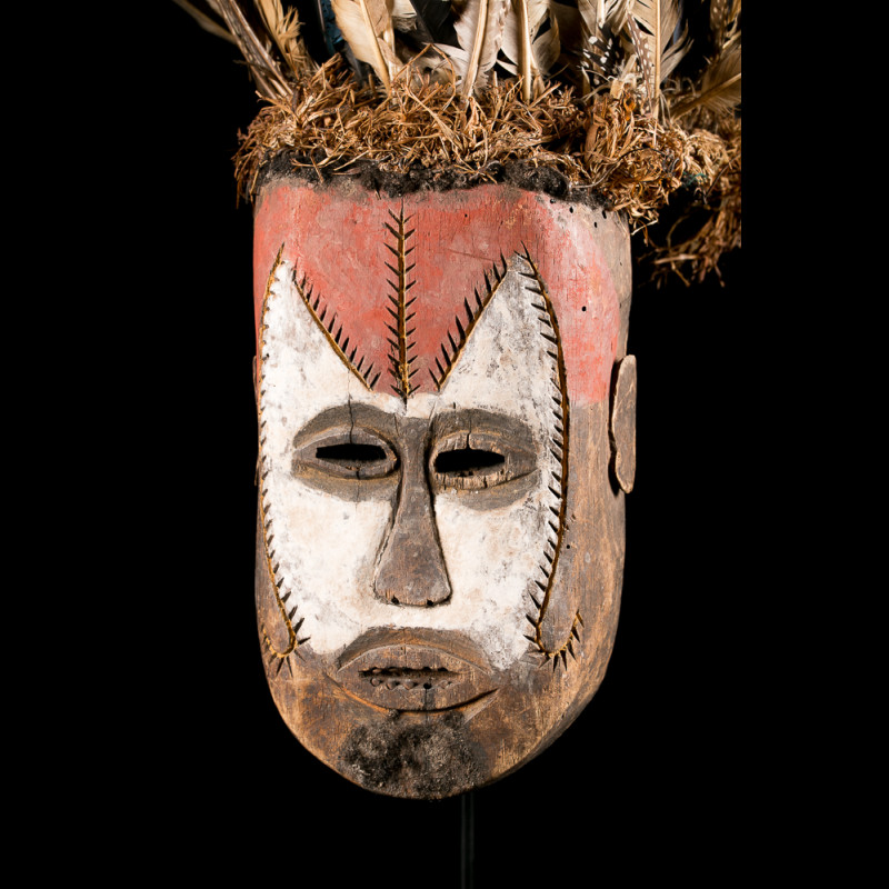 Zande mask of Mani - African art masks from from Ubangi area in Congo