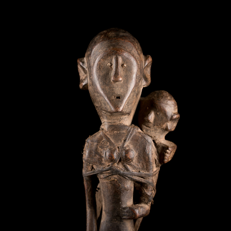 Zigua maternity African art figure from Tanzania
