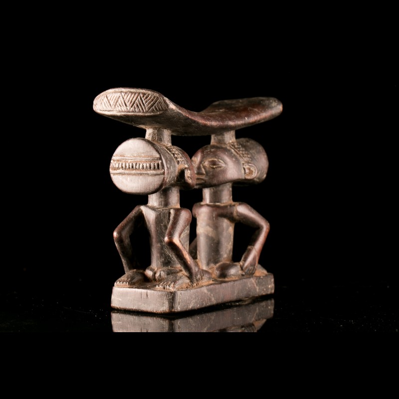 Appuie-nuque Luba - Repose-tête dans l'art africain du Congo