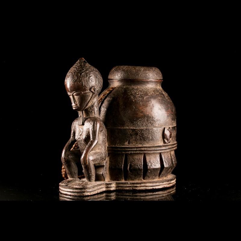 Baule Gbékré Sè mouse divination oracle vessel