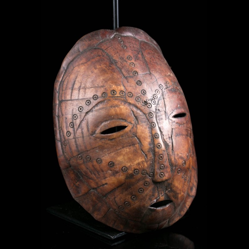 Nkulu tortoise mask Lega Congo traditional african art 00301