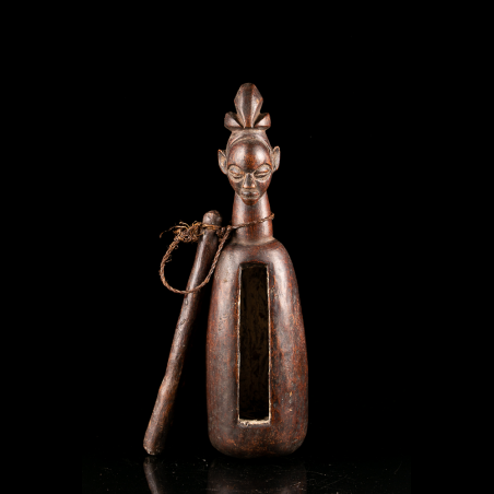 Yaka Nkoku Ngoombu slit drum - African instrument from Congo